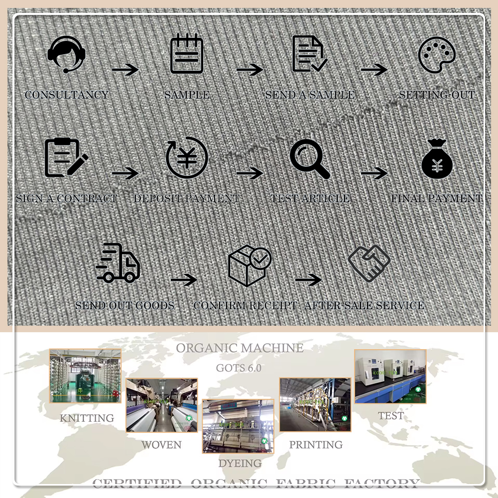 Umweltfreundlicher Stretch-Stoff im 2x2-Rippenmuster mit 68 % Bio-Baumwolle, 28 % Bambus und 4 % Spandex; pilzresistent und knitterfest; 400 g/m² für Bekleidung