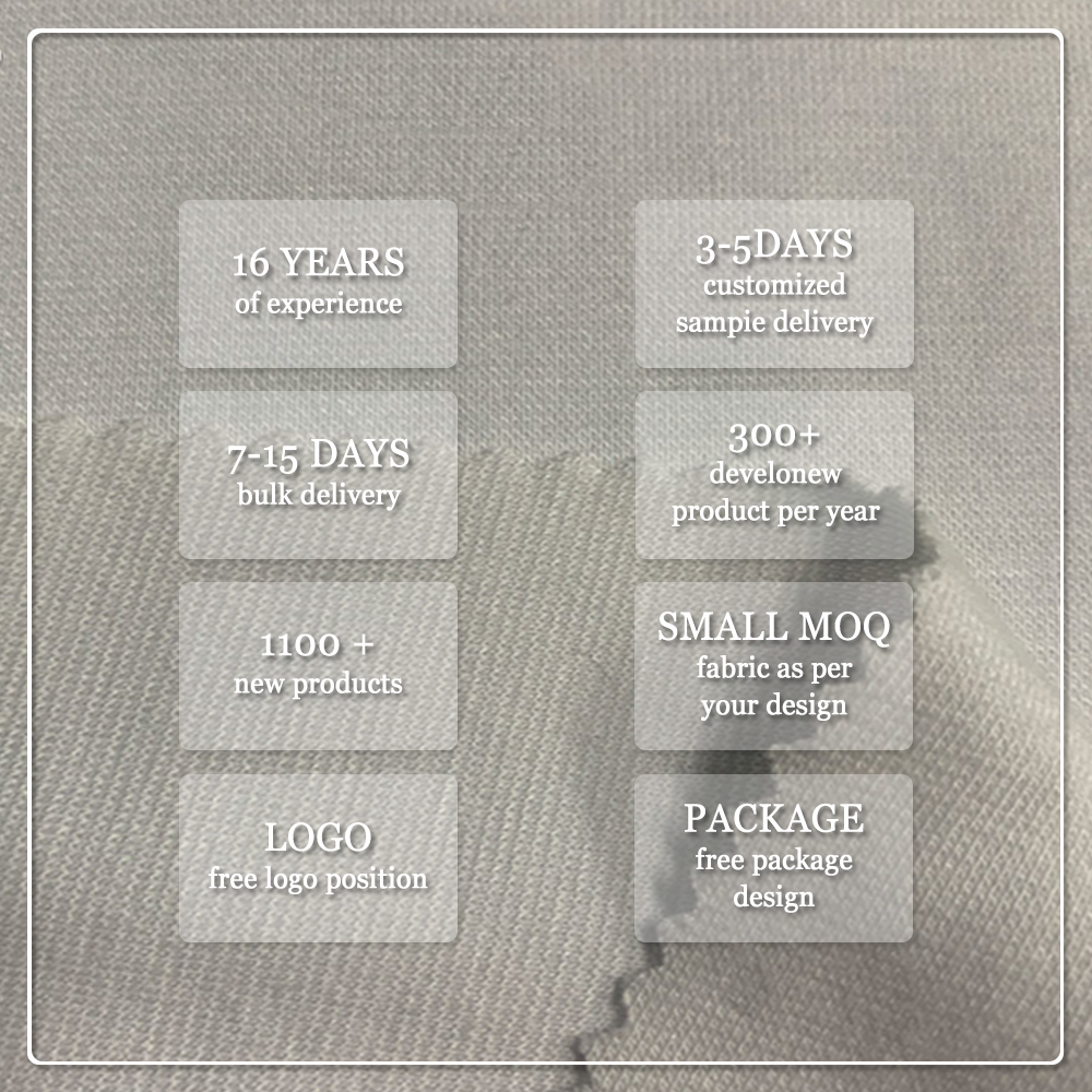 UPF 50-es védettségű, puha 1×1 csavart kötött anyag, 67% bambusz, 28% szerves pamut, 5% spandex – antibakteriális, nedvességet felszívó, nyúlékonyságot biztosító ruházati anyag