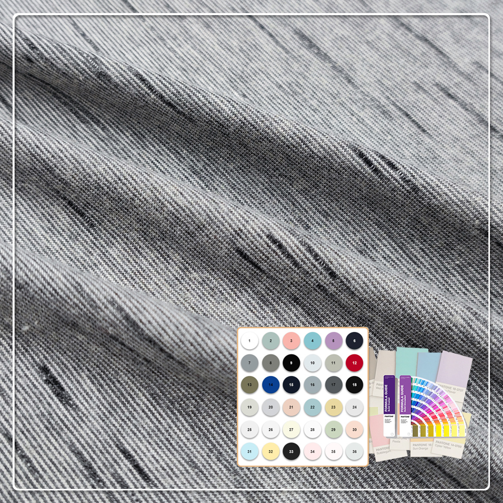 150 g/m², 50% wiskozowa, 25% nylonowa, 25% bawełniana tkanina o segmentowym kolorze, nieelastyczna, odpowiednia do produkcji odzieży sportowej