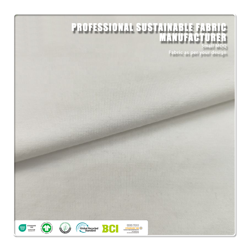 Eco-friendly 45%Bamboo 20%Seacell 29%Sorona 6% Spandex Stretch Fabric Anti-Bacteria UV Protection for Women's Activewear Apparel