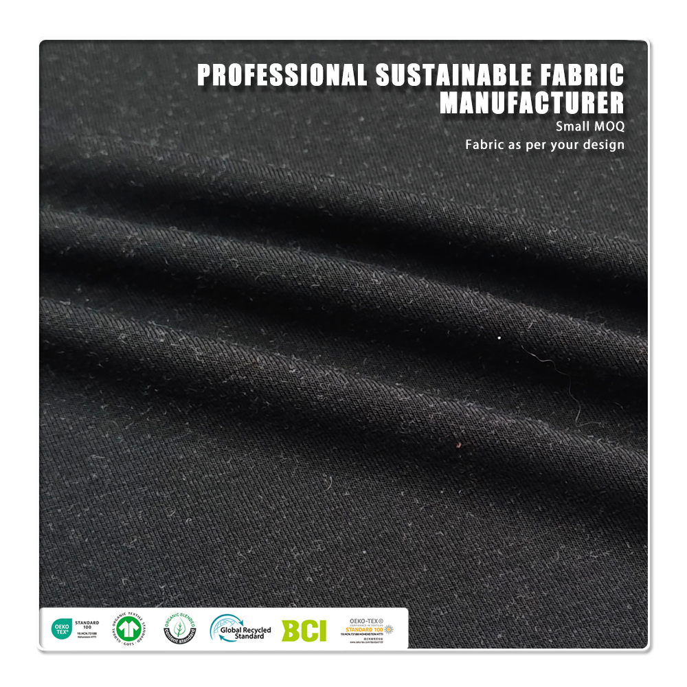 92% बांस, 8% स्पैंडेक्स, 260 ग्राम/वर्ग मीटर, 170 सेमी व्यास, पर्यावरण-अनुकूल स्ट्रेच निट कपड़ा जिस पर कस्टम मुद्रित पैटर्न उपलब्ध हैं; वस्त्रों और घरेलू कपड़ों के लिए