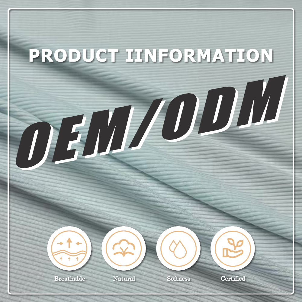 Zeer zachte 220 gsm 95% bamboe 5% elastane 2*2 ribtricot, geschikt voor high-end ondergoed