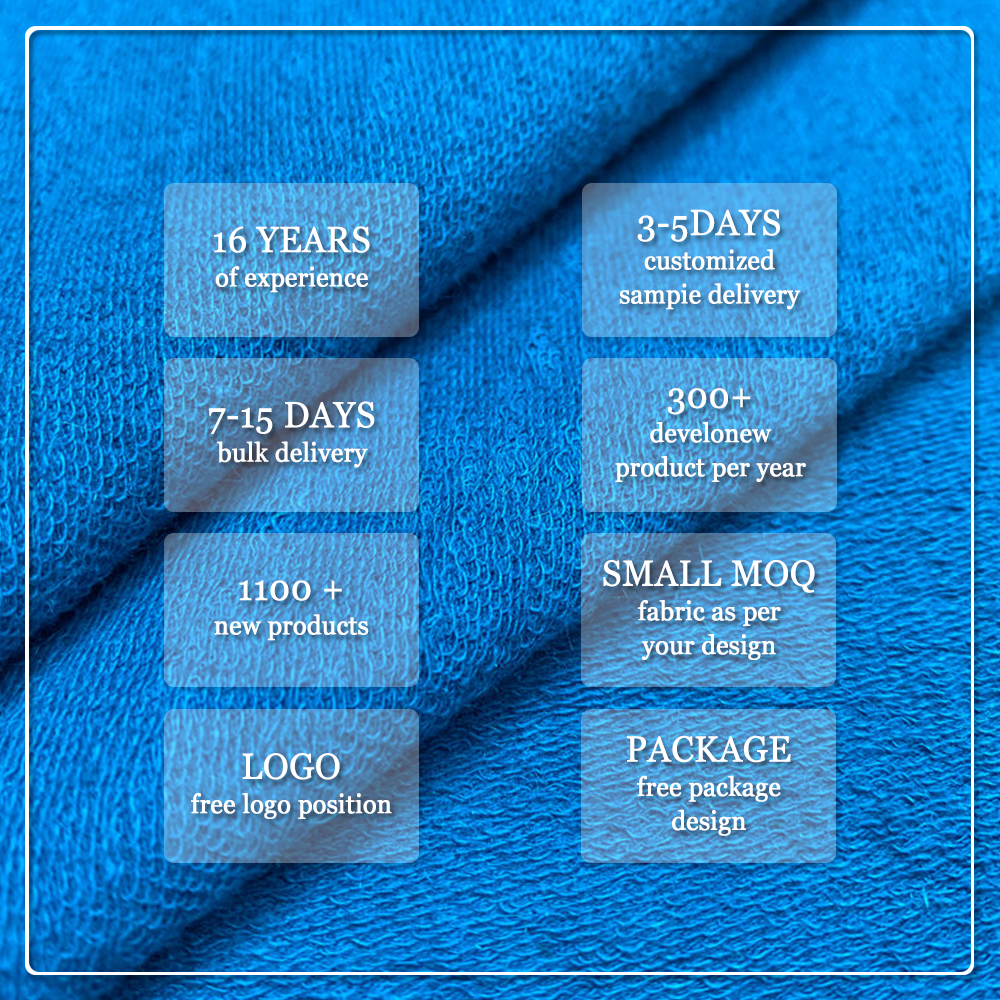 New Material Product Plain French Terry Hemp Fabric Breathable Eco-Friendly 240gsm Medium Weight Knitted for Hoodies