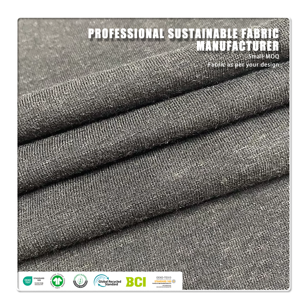 Bis-sell ta’ kumpanija: materjal ġerżi ta’ xemx puru (100%) b’140gsm, ekoloġiku, li jissorbi l-moistura u jippermetti l-brażz tal-ajru, għall-t-širts, id-dressijiet u l-vestits