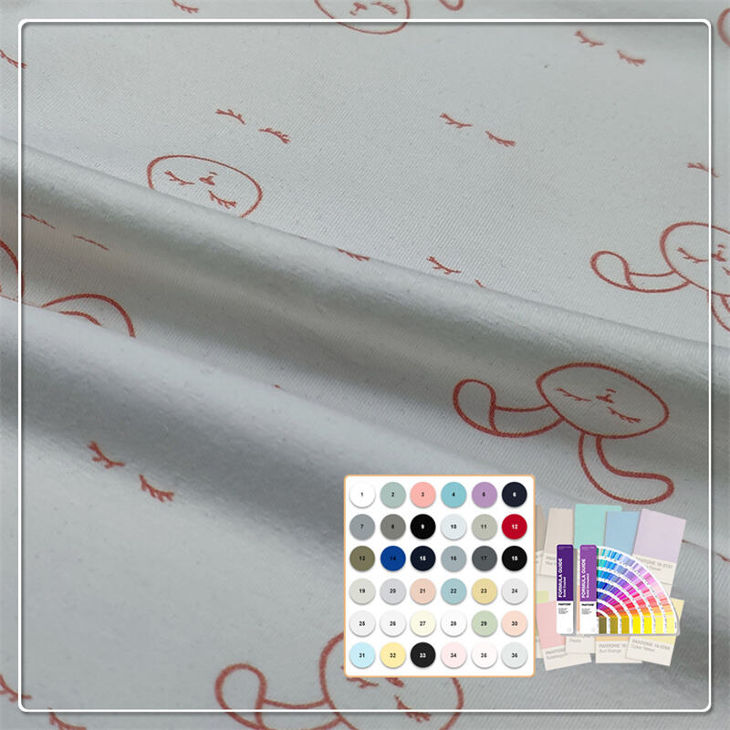 Respirabilis Jersey Cotone Organico 200GSM pro Vestibus Nocturnis Infantium