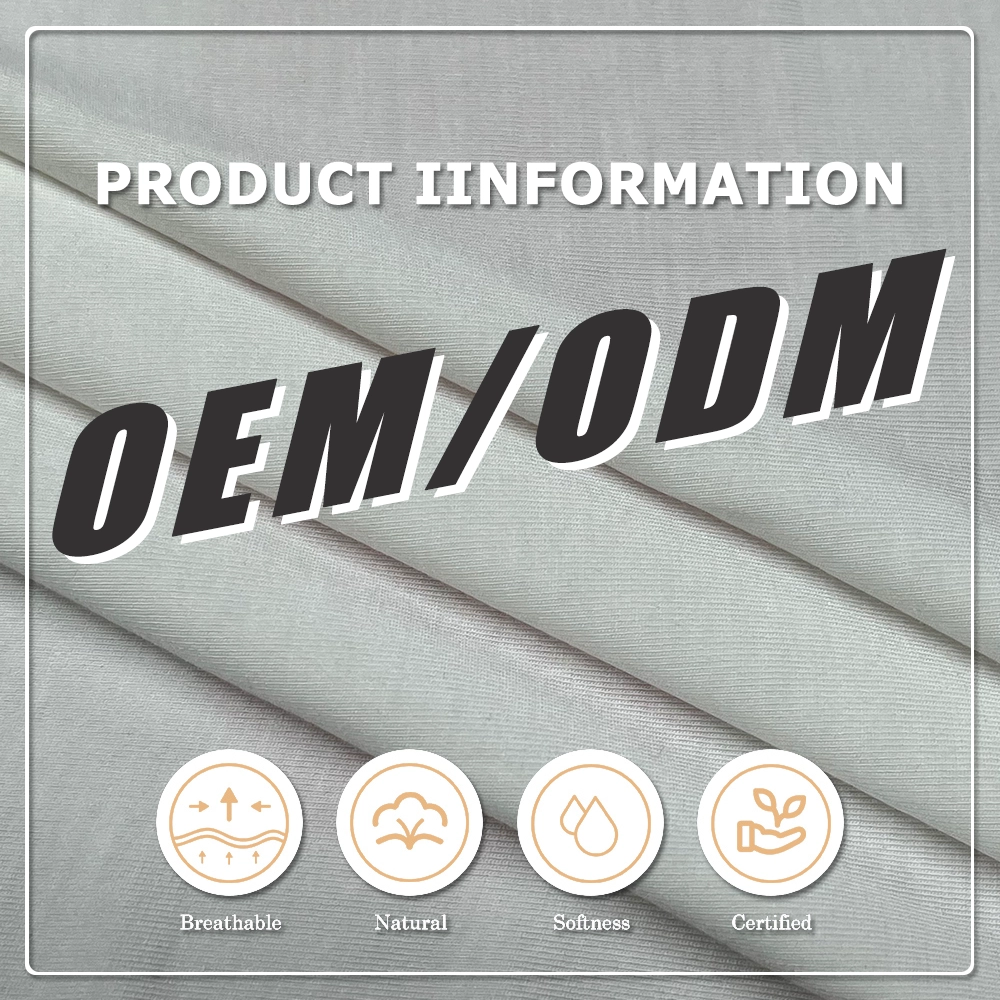 Soft, comfortable, light and breathable 160GSM 95% Bamboo 5% Spandex jersey fabric is suitable for women's underwear