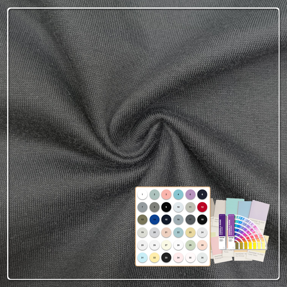 Heat-Resistant Lightweight 140gsm 100% Organic Cotton Woven Jersey Fabric for Women's Outdoor Clothing