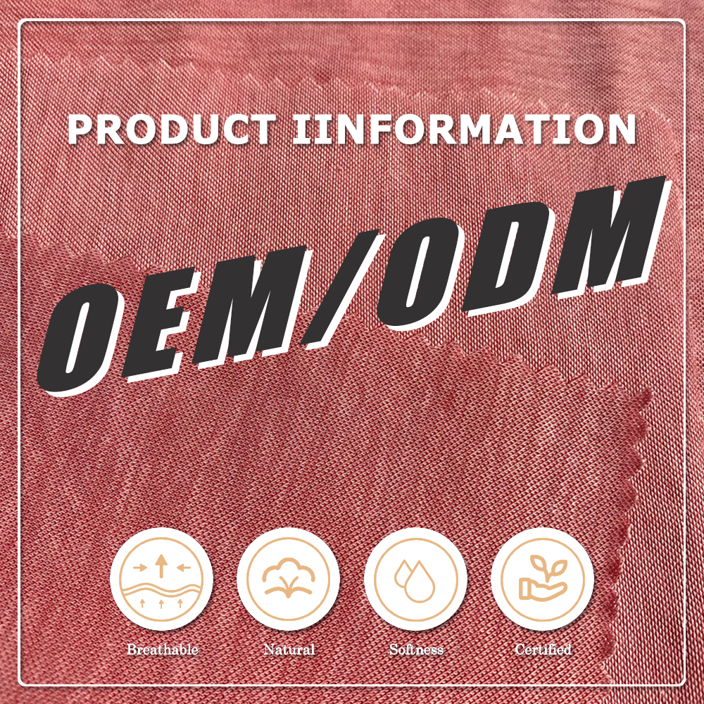 قماش جيرسي خفيف الوزن 95 جرام/متر مربع، مصنوع من 100% رايون، عضوي وصديق للبيئة، مقاوم للوبر والتجاعيد، مناسب لفساتين الأطفال والرضع