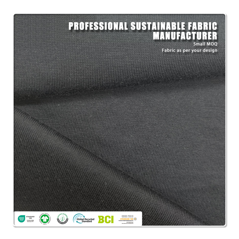 Heat-Resistant Lightweight 140gsm 100% Organic Cotton Woven Jersey Fabric for Women's Outdoor Clothing