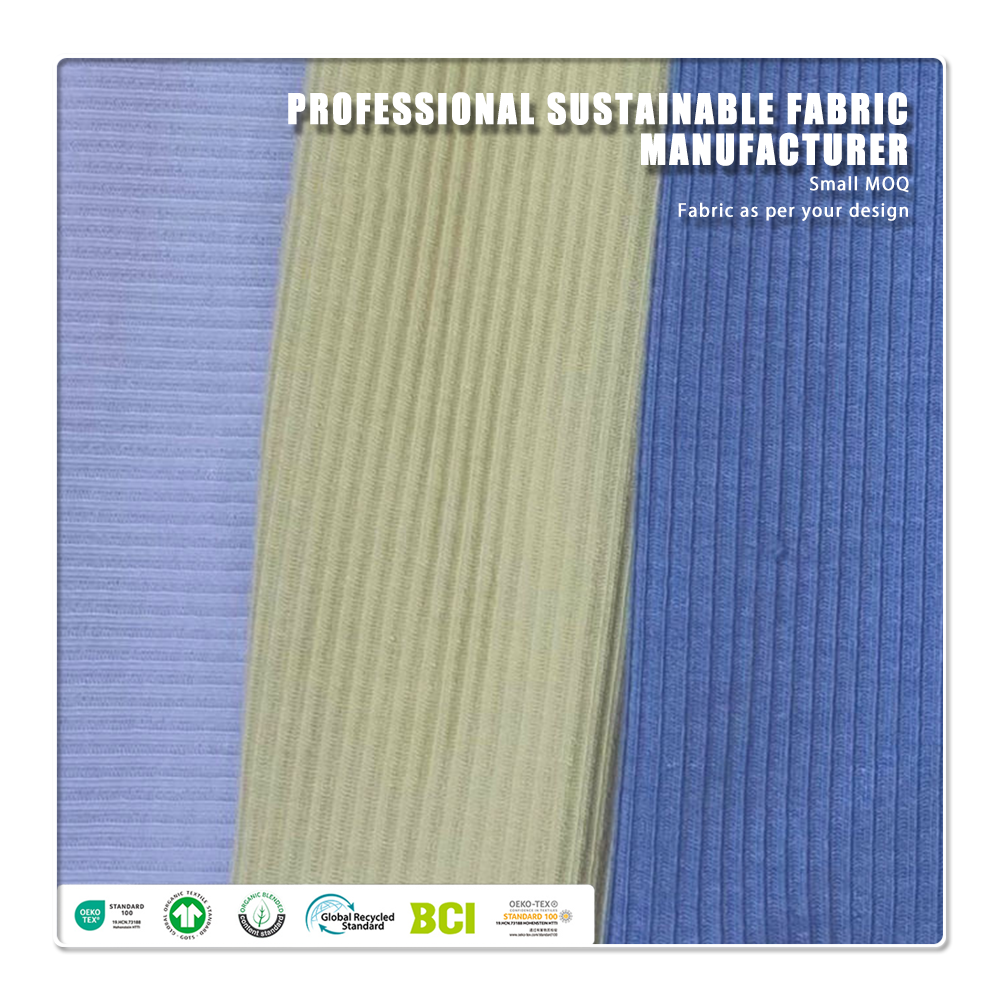 2026 100% Modal 2x2 Rib Knit Fabric Eco-Friendly & Moisture-Absorbent Lightweight for Apparel & Activewear