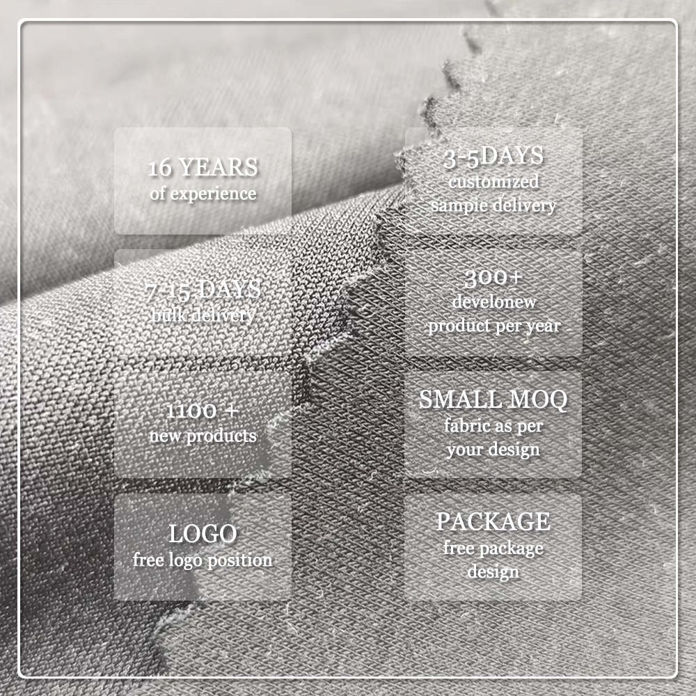 Miljövänlig, antistatisk, andningsgående, elastisk, tung sportväv med 45 % nylon, 47 % bambu och 8 % spandex för klänningar