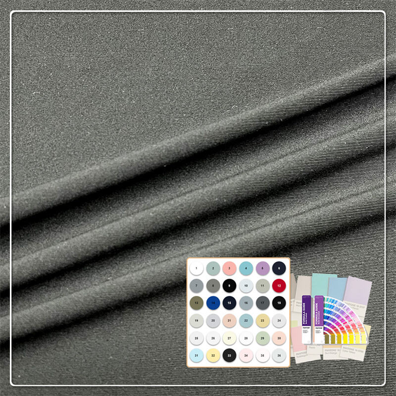 Tejido de jersey de 140 g/m² 92 % poliéster 8 % spandex duradero y resistente a la abrasión, adecuado para camisetas