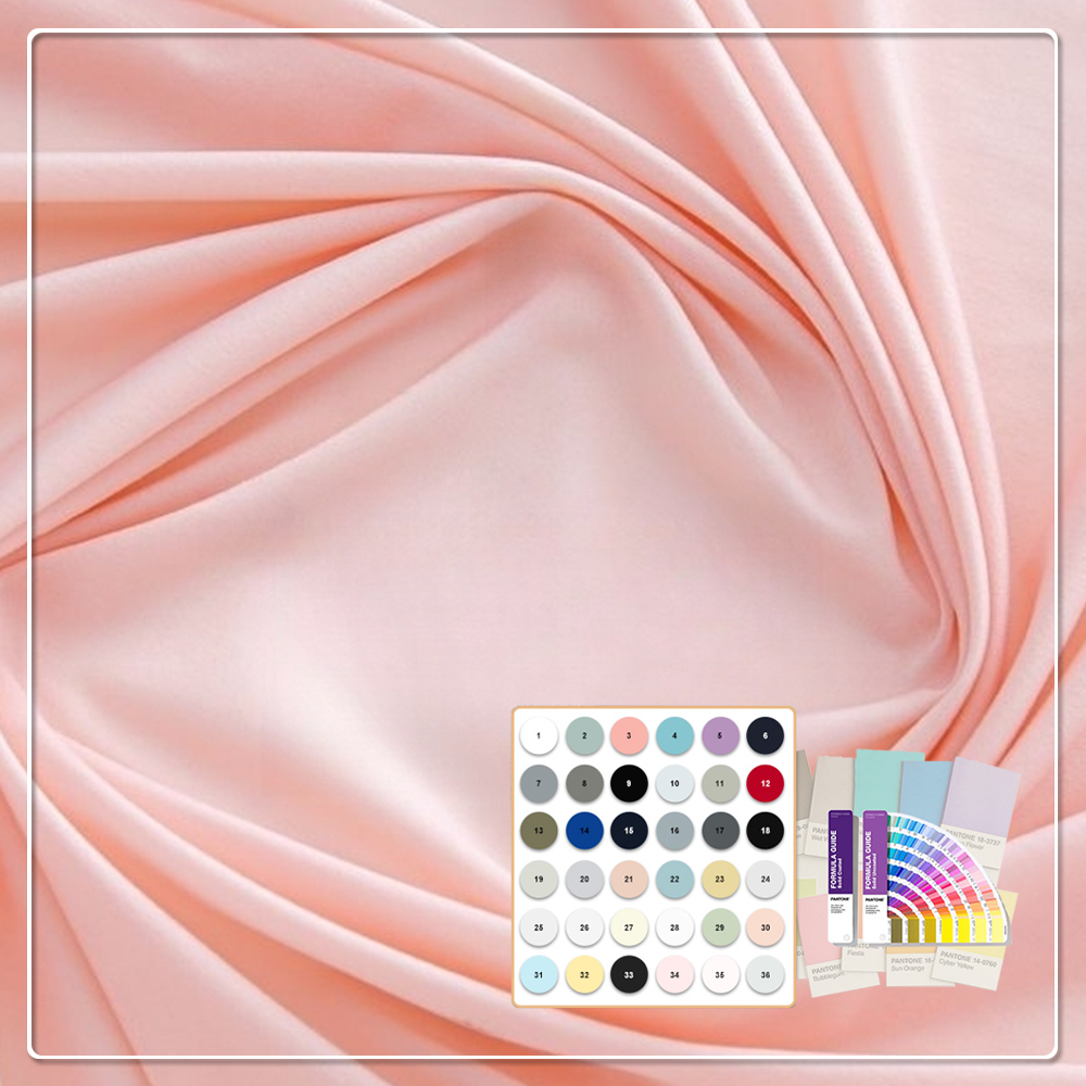 180g Spandex/Nylon Stretch Fabric - Lightweight Moisture-Absorbing Quick-Dry Plain Dyed for Sportswear & Lingerie