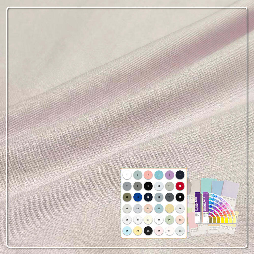 Wygodna i oddychająca tkanina Double Pique 65% bawełna, 35% poliester OEKO-TEX, materiał organiczny OEM i ODM do piżam