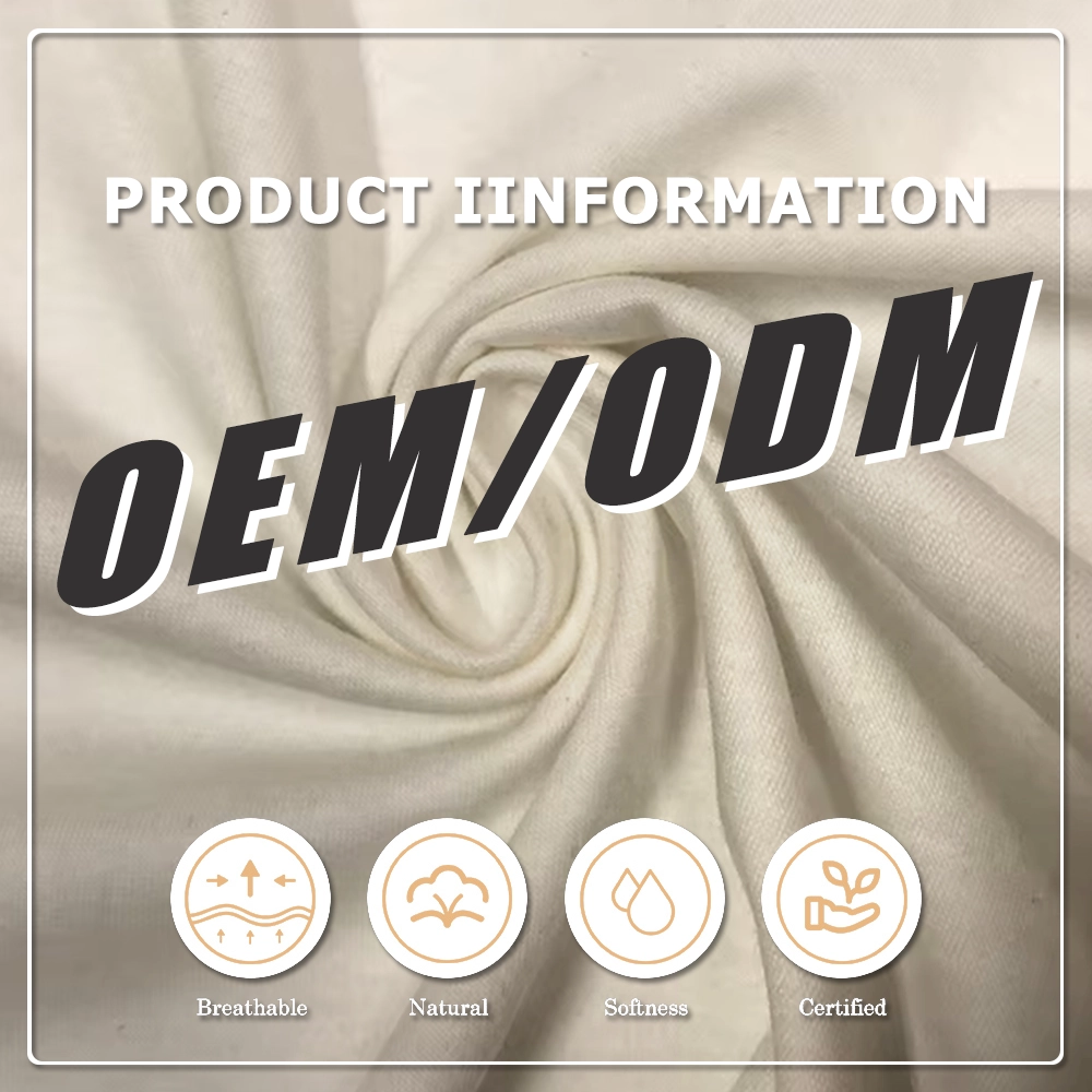 Mjuk 130 g/m² organisk miljövänlig 100 % bomullsfabric av merceriserad jersey med antibakteriella och fuktavvisande egenskaper för baby-, barn- och herrkläder