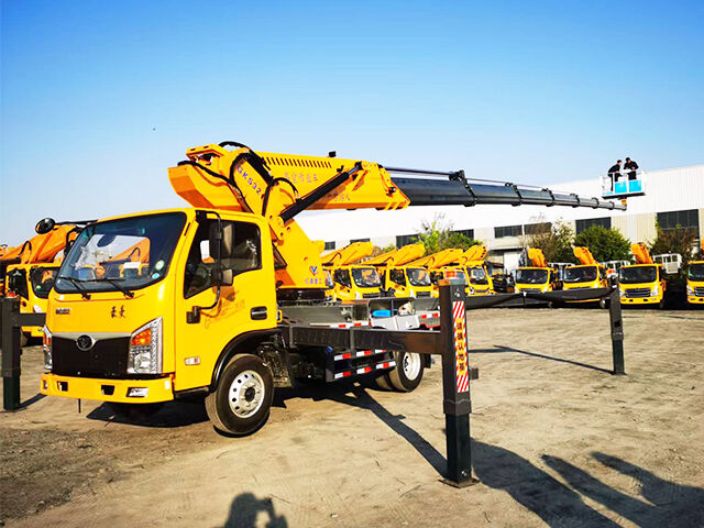 Sinotruk Homan chassis 32 meters working height truck-mounted aerial work platform