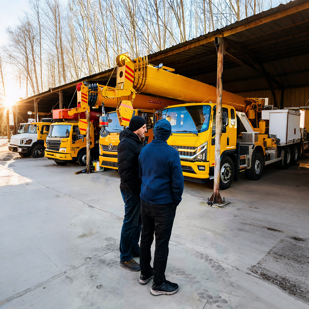Azerbaijani Clients Visit Our Factory Hands-On Truck Crane Experience.png