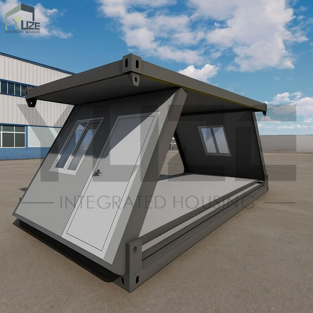 Compact Design Outdoor Use Quickly Installation Z Folding Modular Prefab Container House Office Building