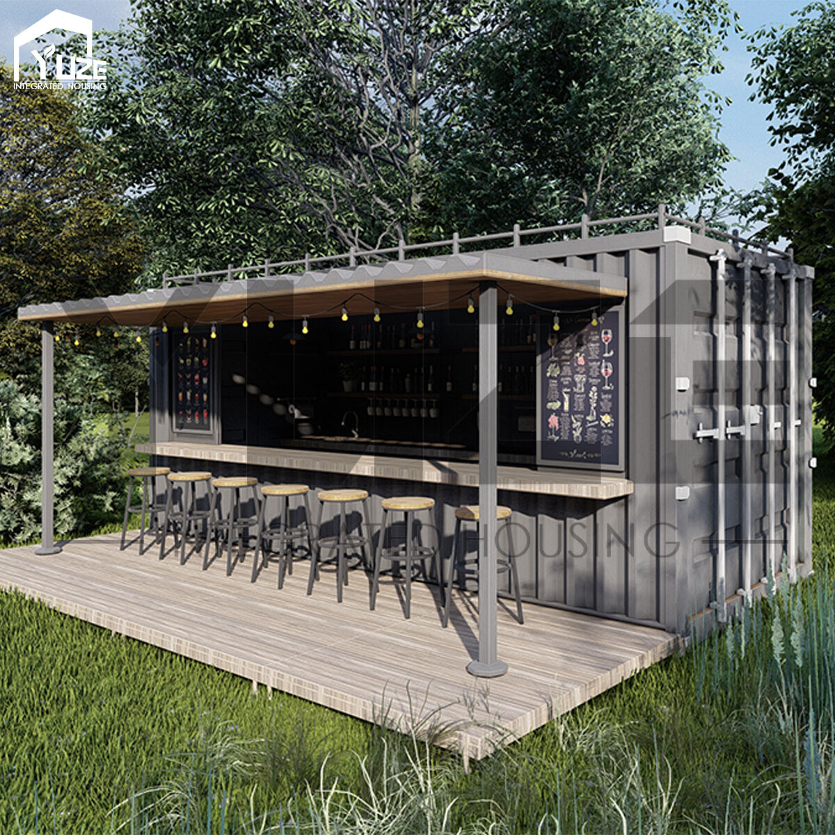 Custom 20FT Container Barbershop | Prefabricated Modular Design