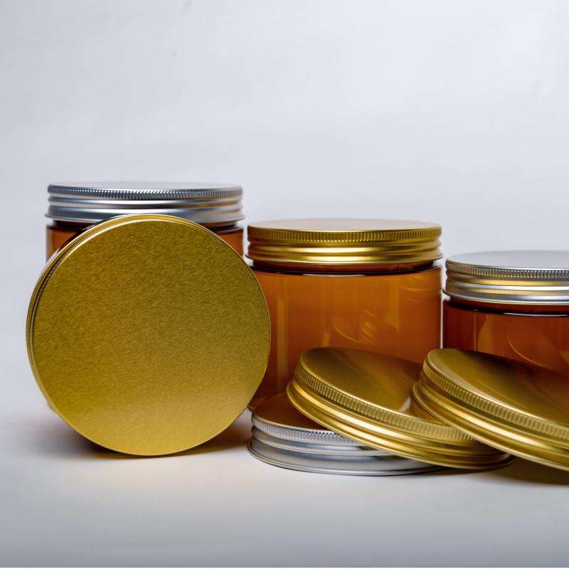 Factory Wholesale 70mm Screw Cap Metal Lids Gold/Silver Tinplate/Aluminum Custom Lids for Jars