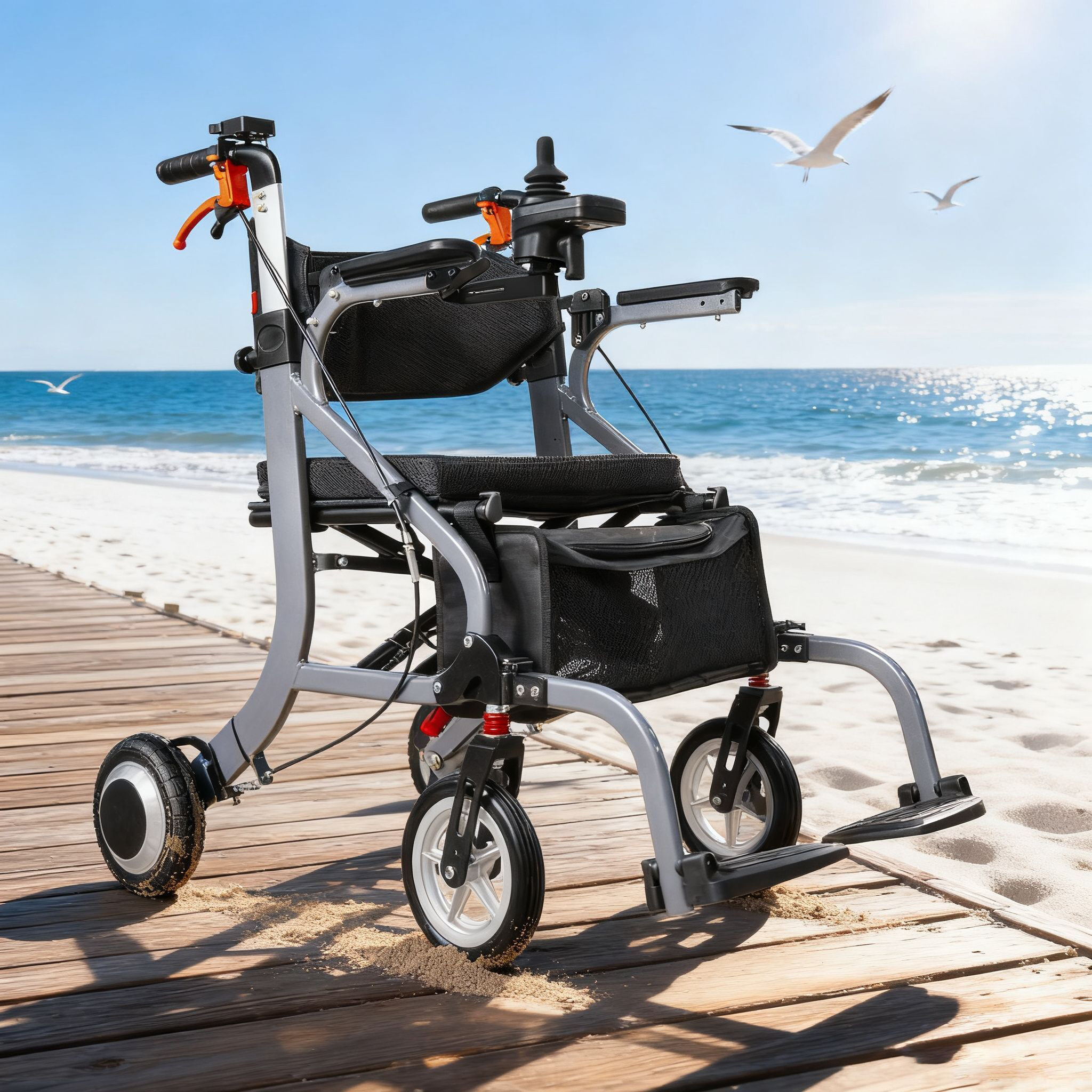 Versatile Compact Lightweight 4in1 Electric Rollator / Walker