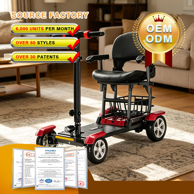 Durable Aluminum Alloy Electric Mobility Scooter – 10km/h Speed, 12Ah Battery & Quick-Fold Design