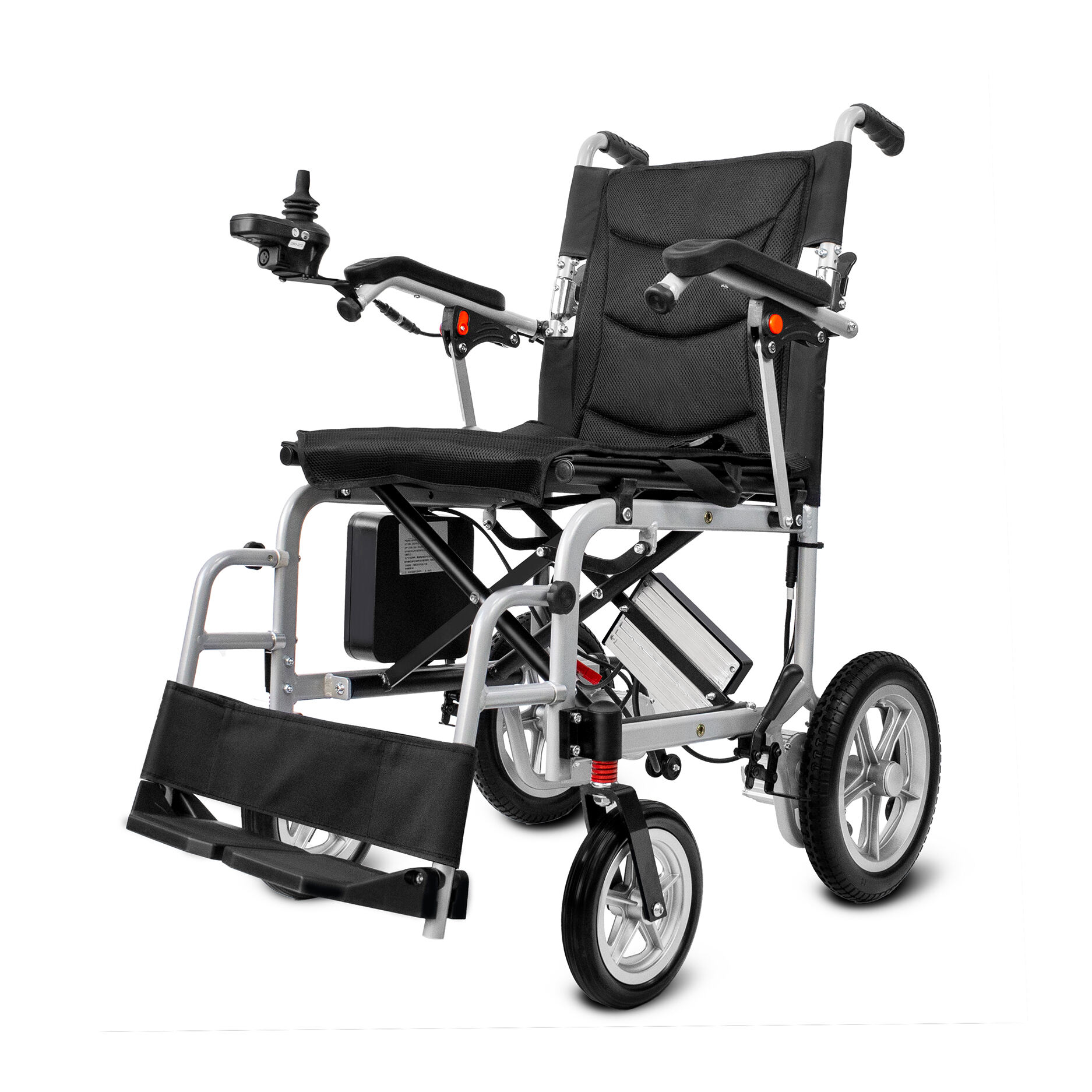 Strong Lightweight Electric Wheelchair with Brush Motor+Electromagnetic Brake+Handbrake