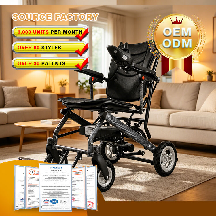 Lightweight Comfortable Ergonomic Electric Wheelchair with 360⁰ Intelligent Controller
