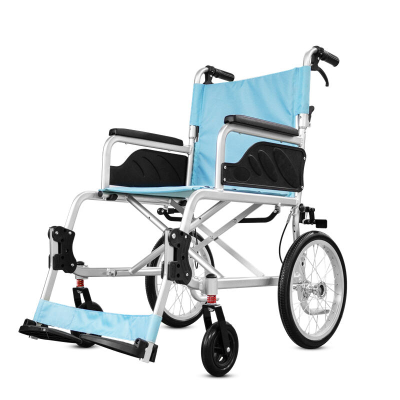 High Quality Lightweight Portable Folding Manual Wheelchair