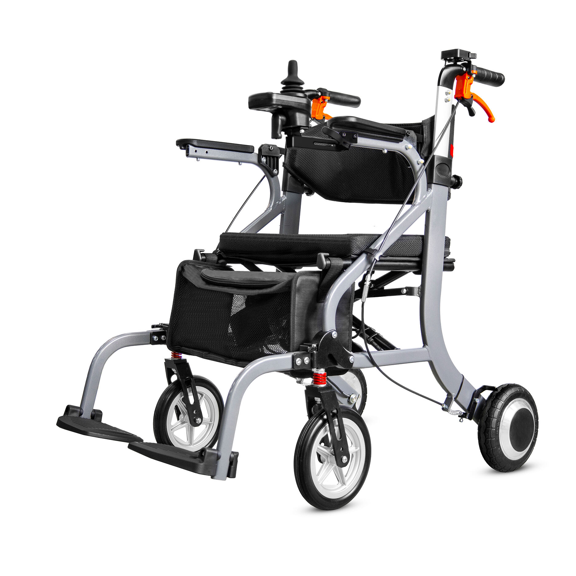 Versatile Multifunctional Electric Rollator in Premium Aluminum Alloy with Easy-Store Compact Fold Design