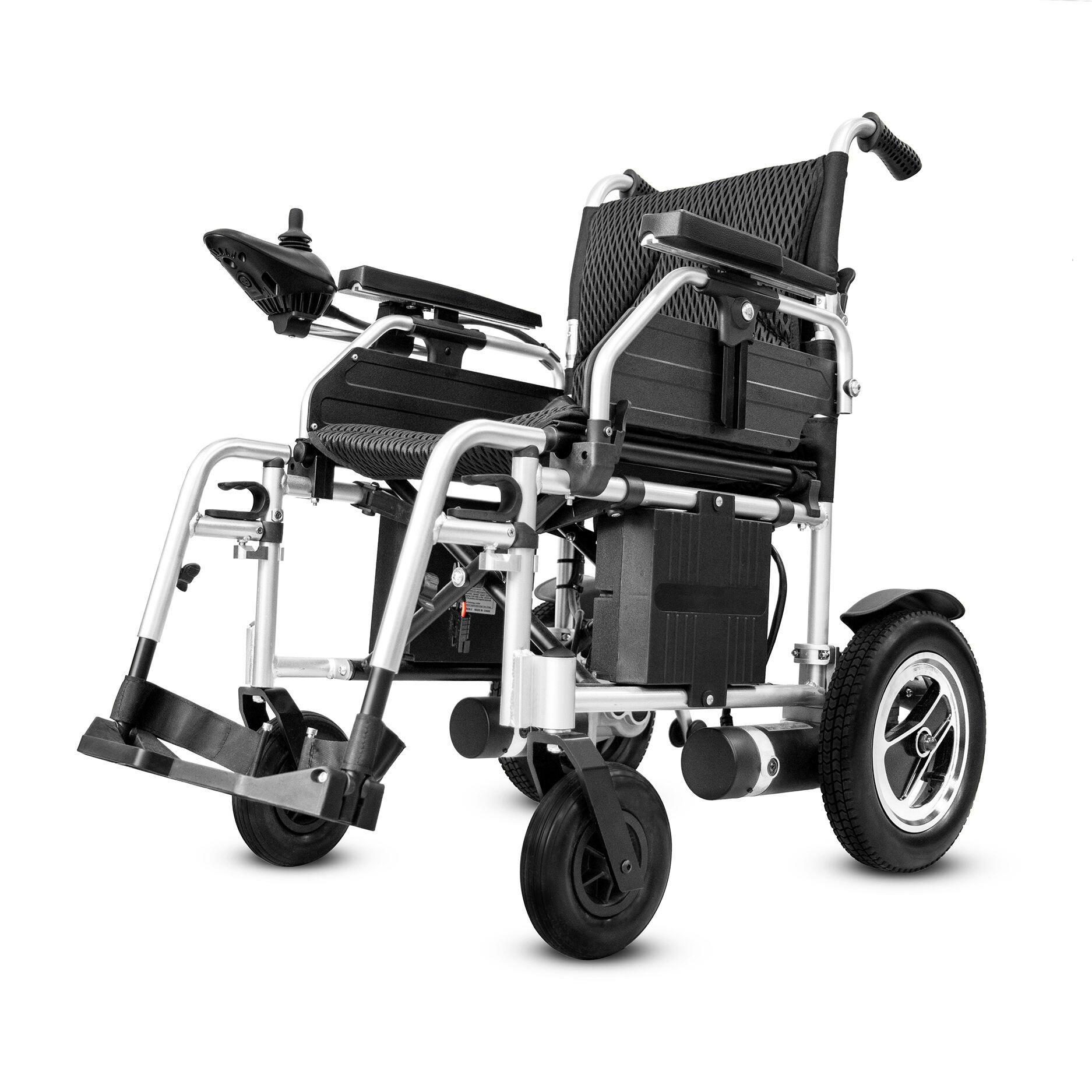 Powerful Foldable Electric Wheelchair with Turbine Worm Motors for Easy Mobility and Independence