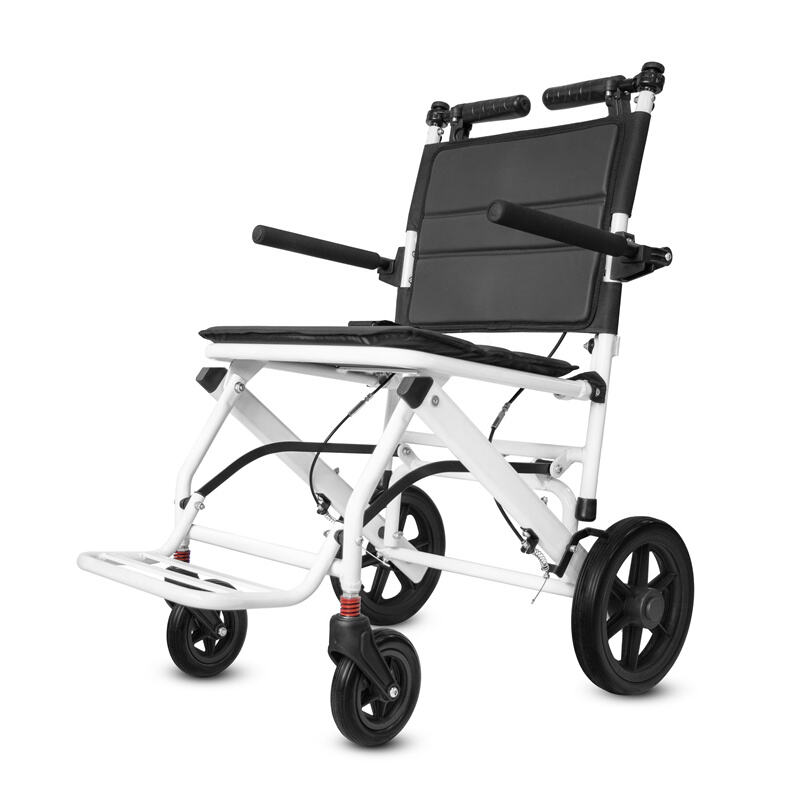 Affordable Easy-Folding Aluminum Alloy Manual Wheelchair with Adjustable Handbrake