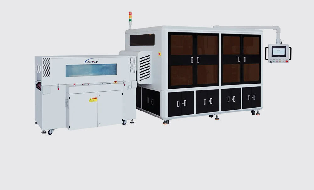 Hidden-Line Corner-Cutting Wrapping Machine