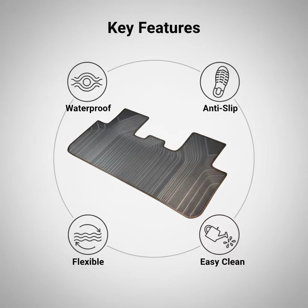 ARTES Customize Automotive Floor Mats All Weather Protection Heavy Duty Car Mats Fits Tesla Model Y factory