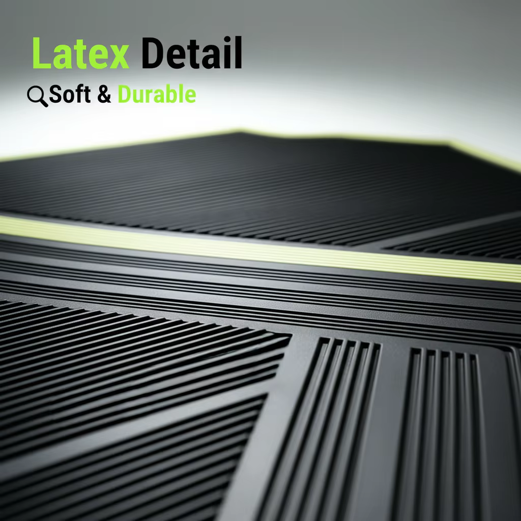 3 Pack Car Floor Mats 3D Extended Edge Design Front & Rear Automotive All-Weather Protector Tesla Model 3 Car Mats 2017-2025 details