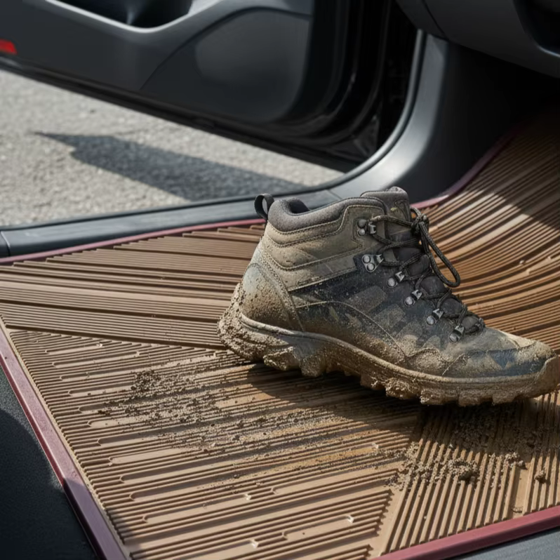 3 Pack Car Floor Mats 3D Extended Edge Design Front & Rear Automotive All-Weather Protector Tesla Model 3 Car Mats 2017-2025 factory