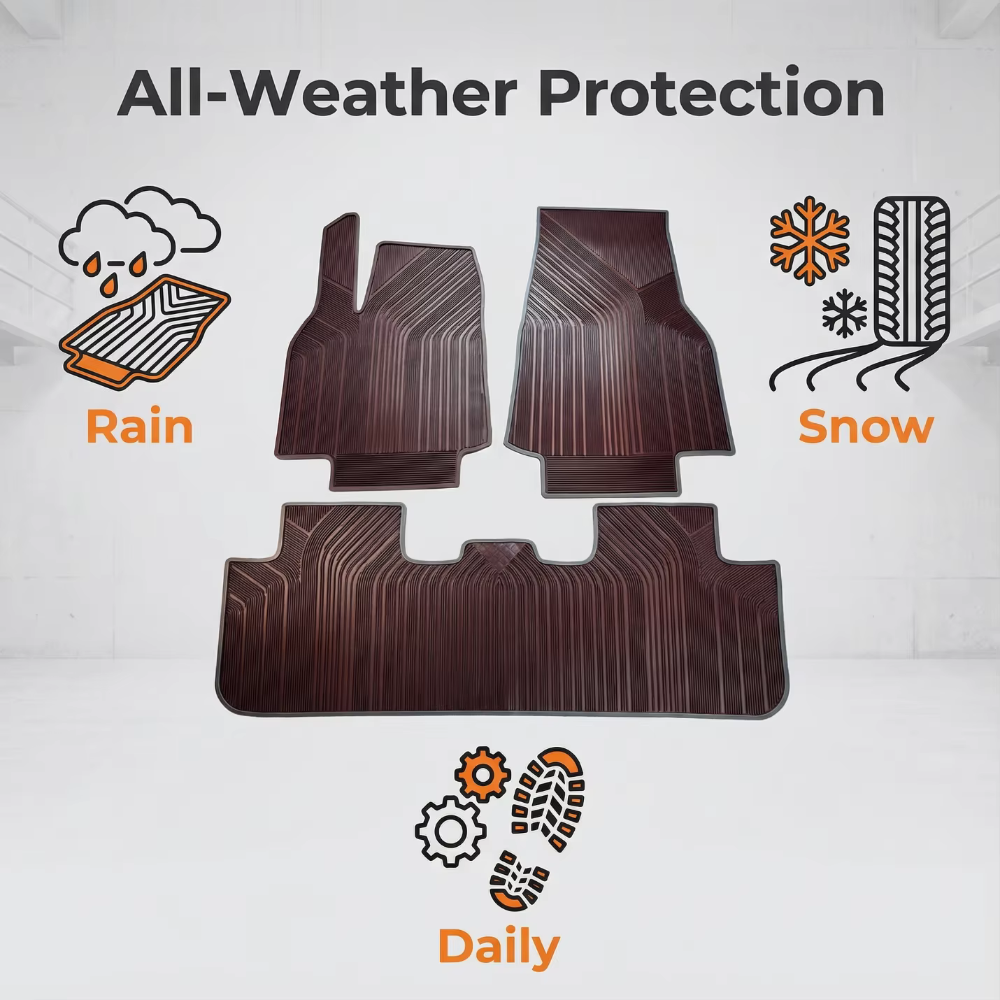 ARTES Customize Automotive Floor Mats All Weather Protection Heavy Duty Car Mats Fits Tesla Model Y manufacture