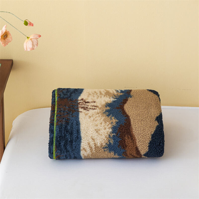 TWO SIDE PRINTED CURLY BULLBLE VELVET 