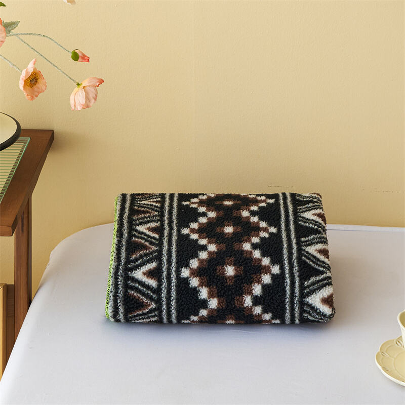 TWO SIDE PRINTED CURLY BULLBLE VELVET 