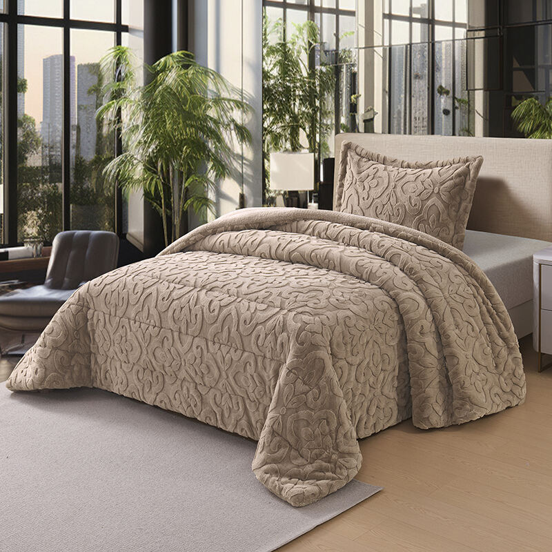 EDREDÓ DE PEL DE CONILL TÈXTURA JACQUARD
