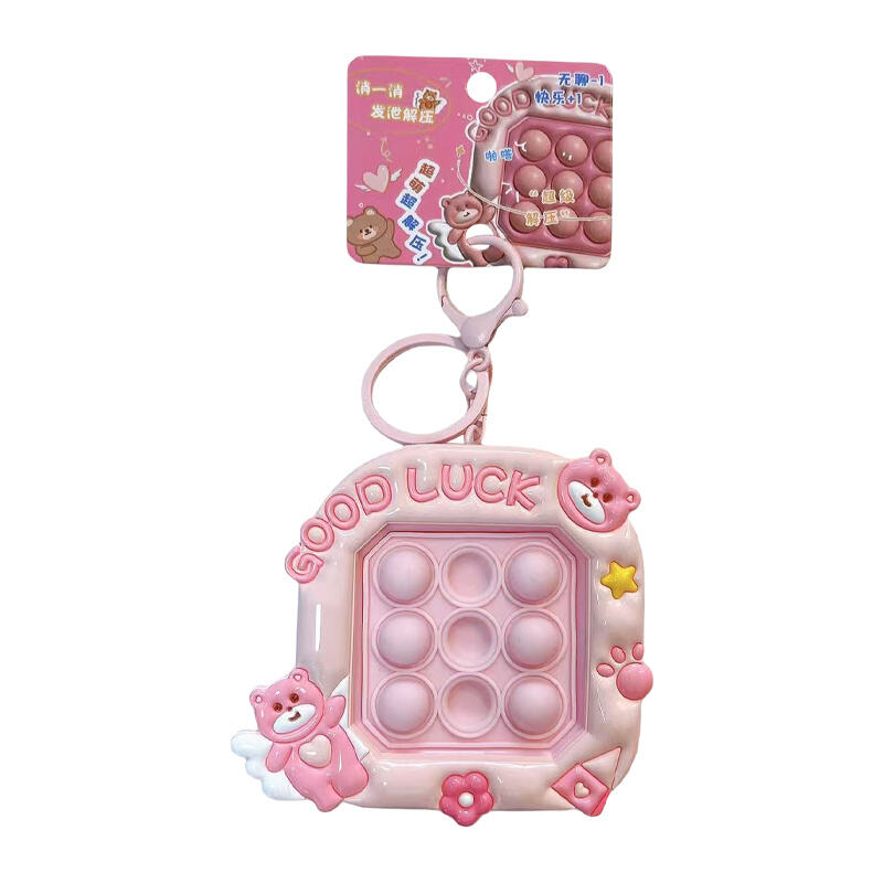 Good Luck Stress Relief squeeze bubble keychain Pendant a hanging ornament for students' schoolbags