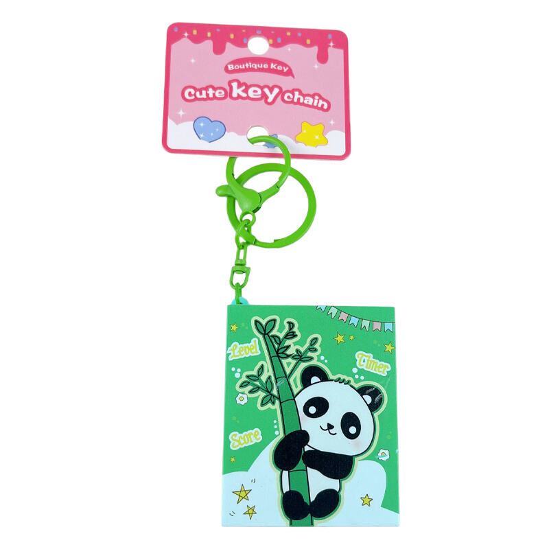 Urocliwy pluszowy brelok z postacią z ukrytym lusterkiem | Kawaii brelok do torebki