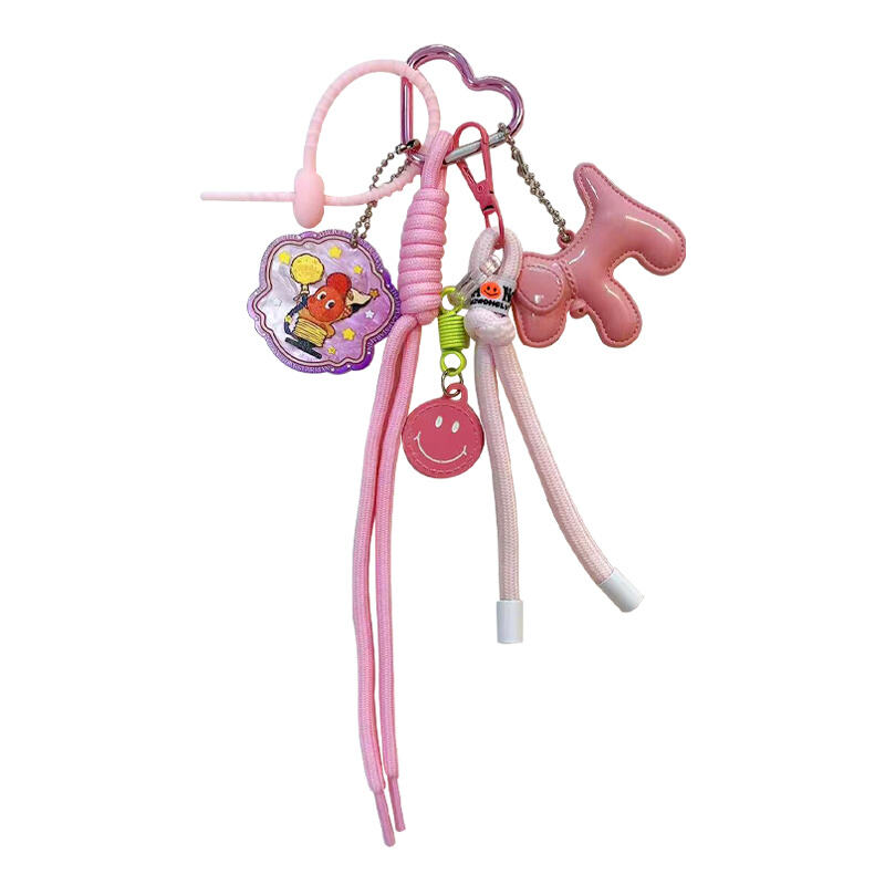 Sweet Puppy Shape Lanyard Charm – Macaron Color Bag Keychain (Girly Accessory)