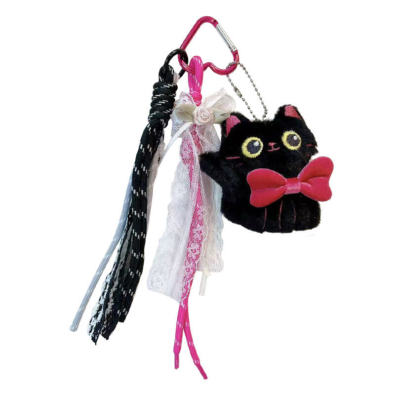 مفتاح جديد إبداعي على شكل قط قطيف، زينة حقيبة لطيفة، مفتاح سيارة، هدية صغيرة للبيع بالجملة لآلة القطف