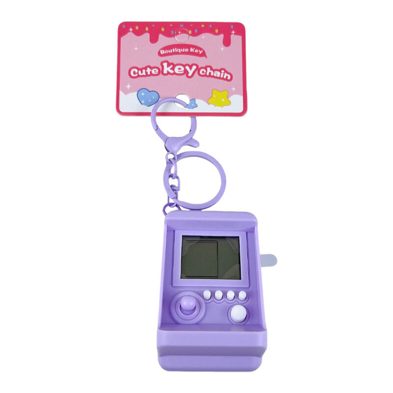 Mini kieszonkowy kluczyk z grą retro typu arcade | Przenośny, nostalgiczny wisiorek do kluczy