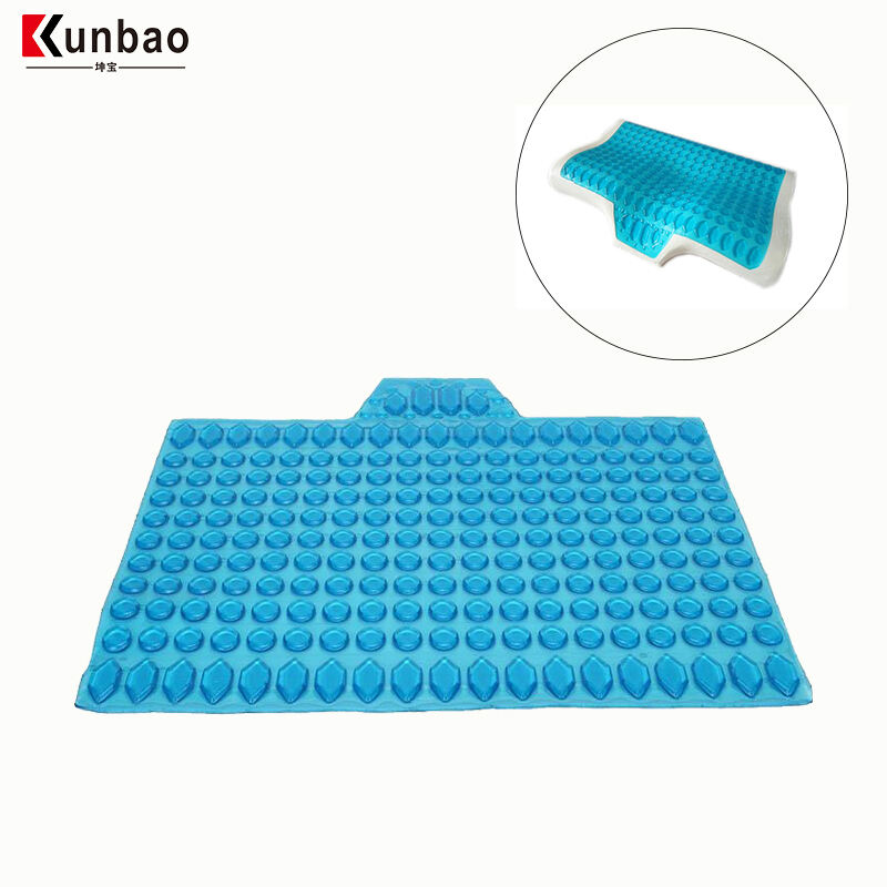 50*40*0.5cm 냉각 겔 패드 커버 케이스 프리미엄 인체 공학적 목 마사지 휴식 베개 경추 정형 외과 메모리 폼 목 베개
