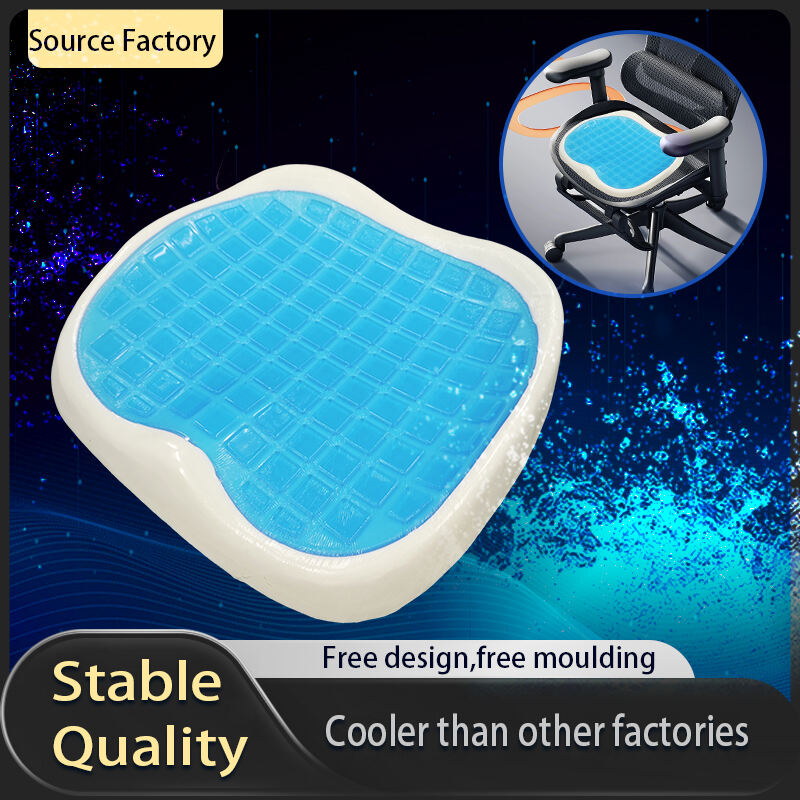 Memory Cooling Gel Seat Home Office Chair Wheelchair Protective Cushioning Material Memory Foam Massage Cushion Seat Cushion