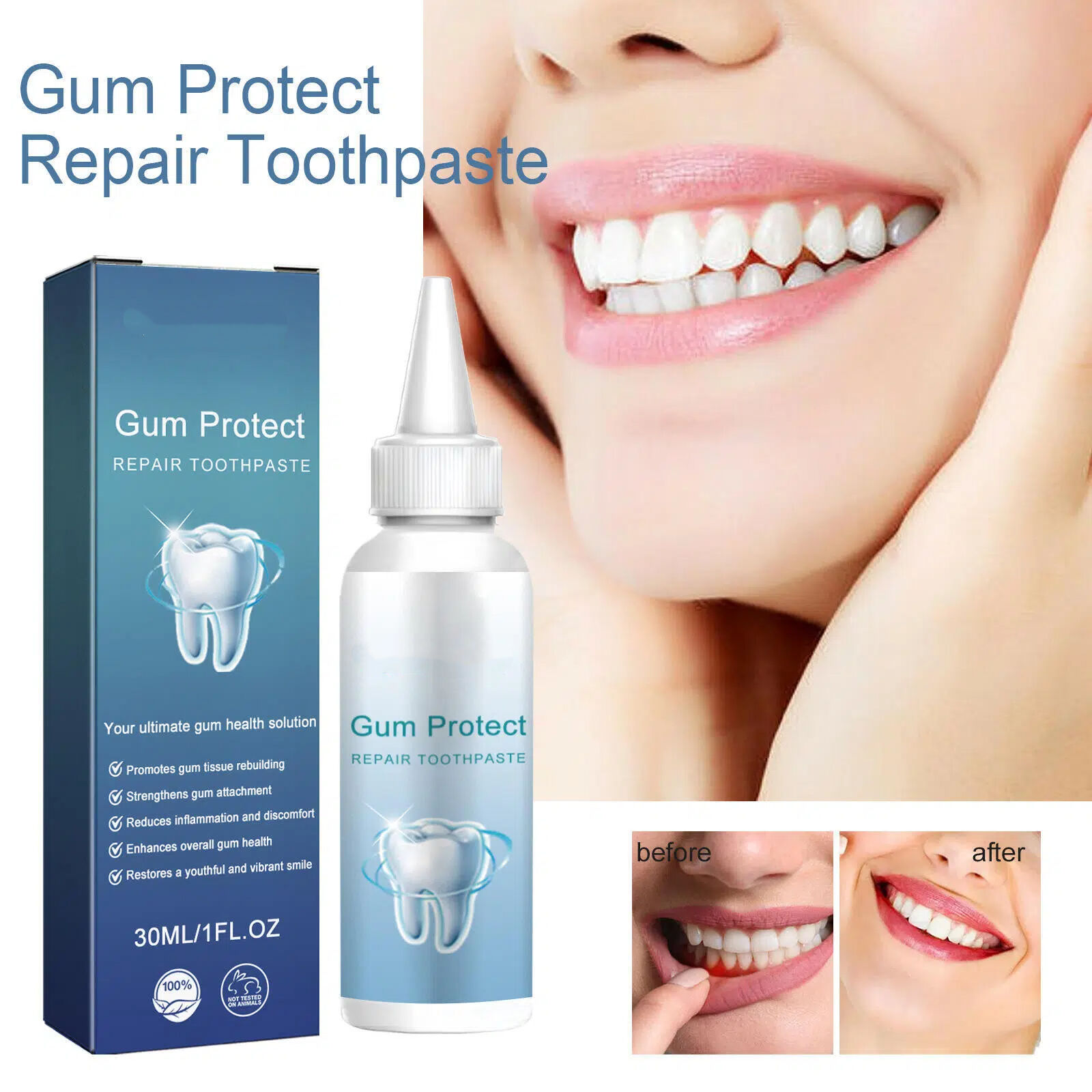 Dropshipping Premium Dental Care Toothpaste Remove Tartar Stains Yellow Teeth Whiten Enamel Relieve Tooth Sensitivity