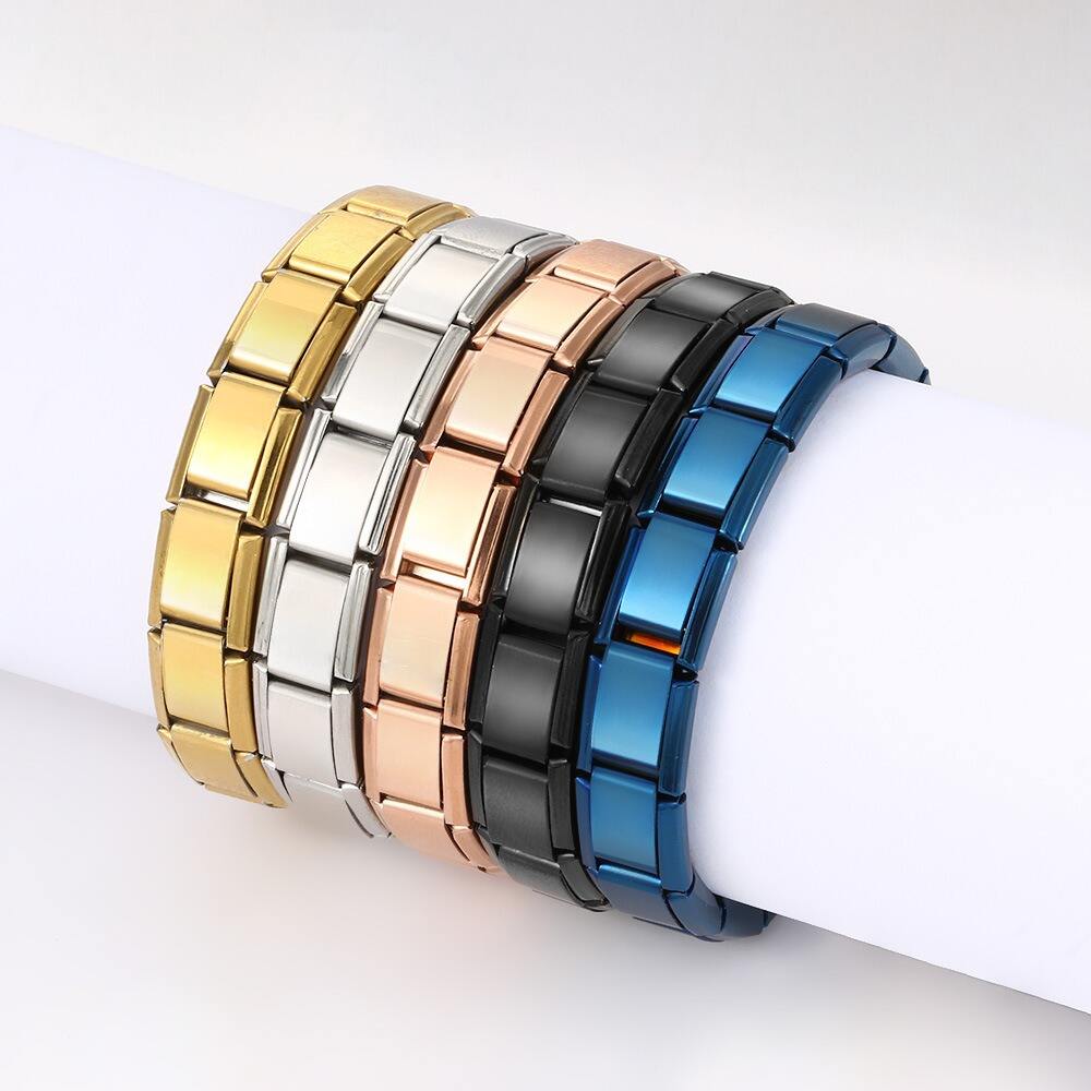 Dropshipping Products Italian Link Charms Bracelet Fashion Bangles Stainless Steel Bangle Bracelet Italian Charm Bracelets