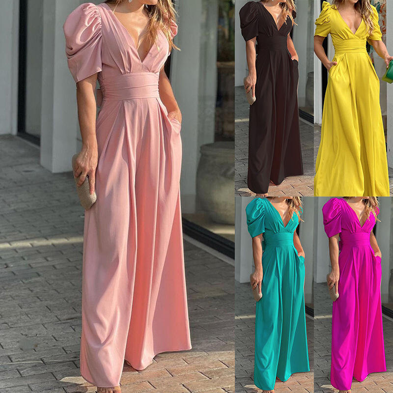 Dropshipping Damskjortor Elegant Lågpassande Enkeldräkt V-Neck Vidskjortor Hög Vit Enfärgad Våren Sommaren Hösten Kollektion Med Öppen Arbetsdel